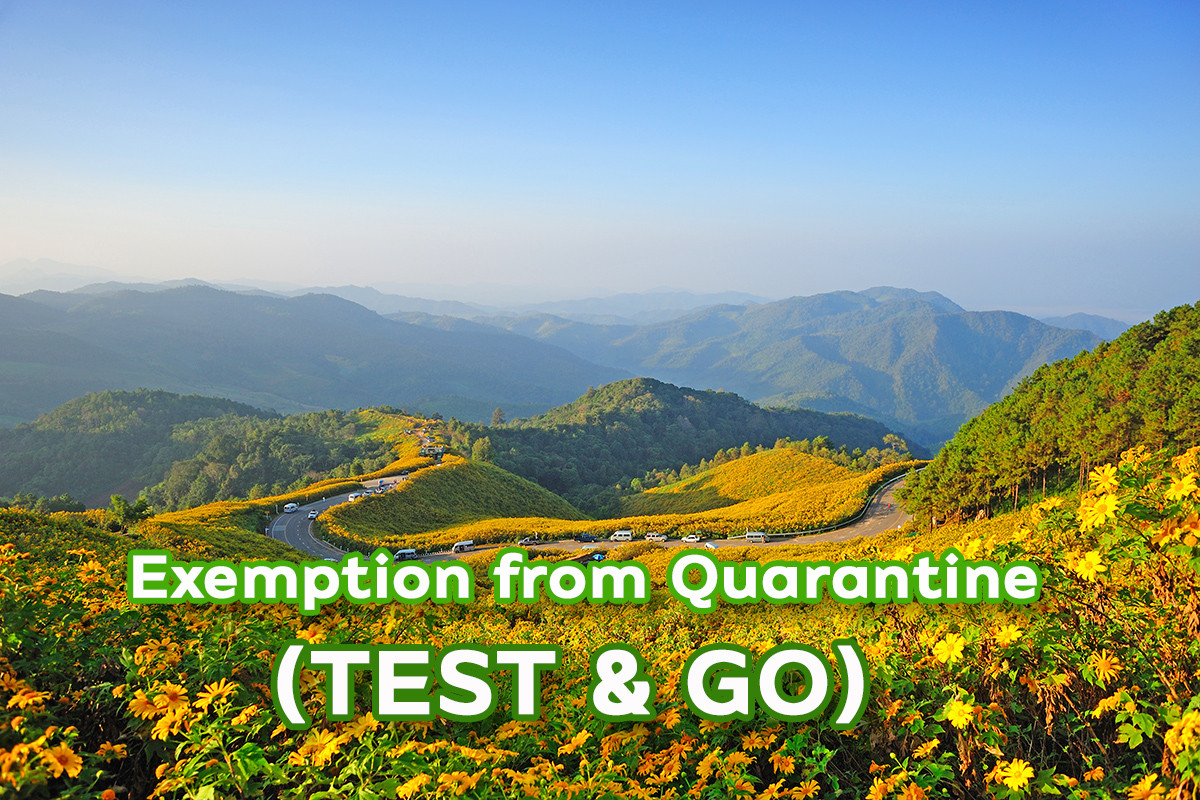 UPDATED! Exemption from Quarantine (TEST & GO) entry scheme